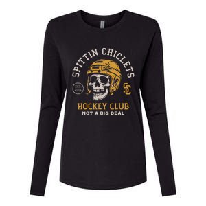 Spittin Chiclets Skull Helmet Womens Cotton Relaxed Long Sleeve T-Shirt