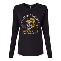 Spittin Chiclets Skull Helmet Womens Cotton Relaxed Long Sleeve T-Shirt