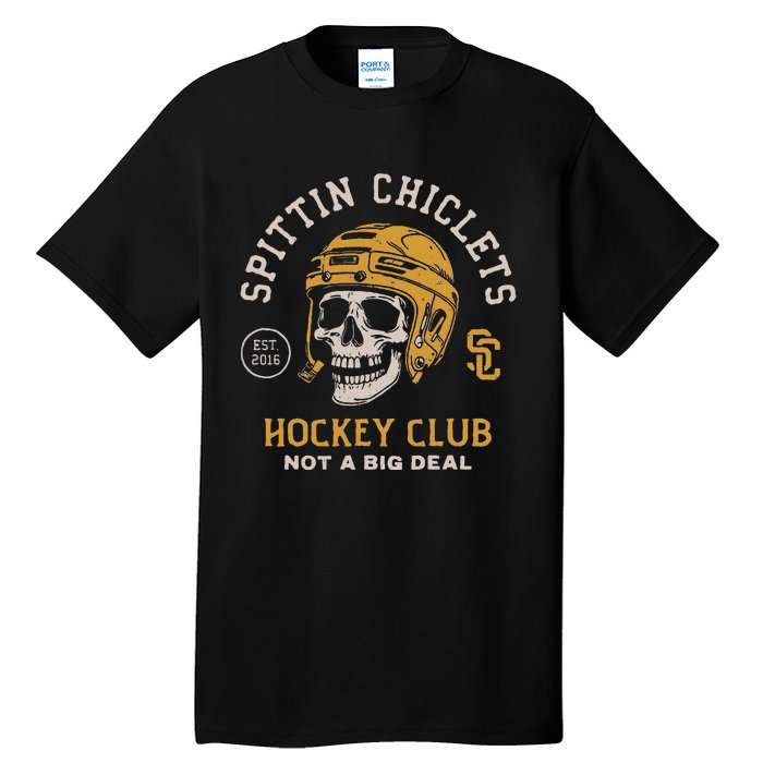 Spittin Chiclets Skull Helmet Tall T-Shirt