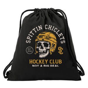 Spittin Chiclets Skull Helmet Drawstring Bag