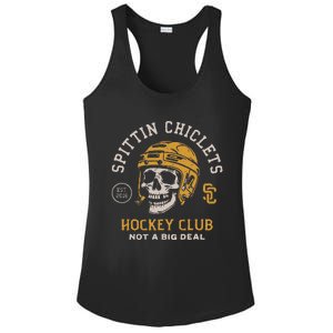 Spittin Chiclets Skull Helmet Ladies PosiCharge Competitor Racerback Tank