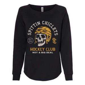 Spittin Chiclets Skull Helmet Womens California Wash Sweatshirt