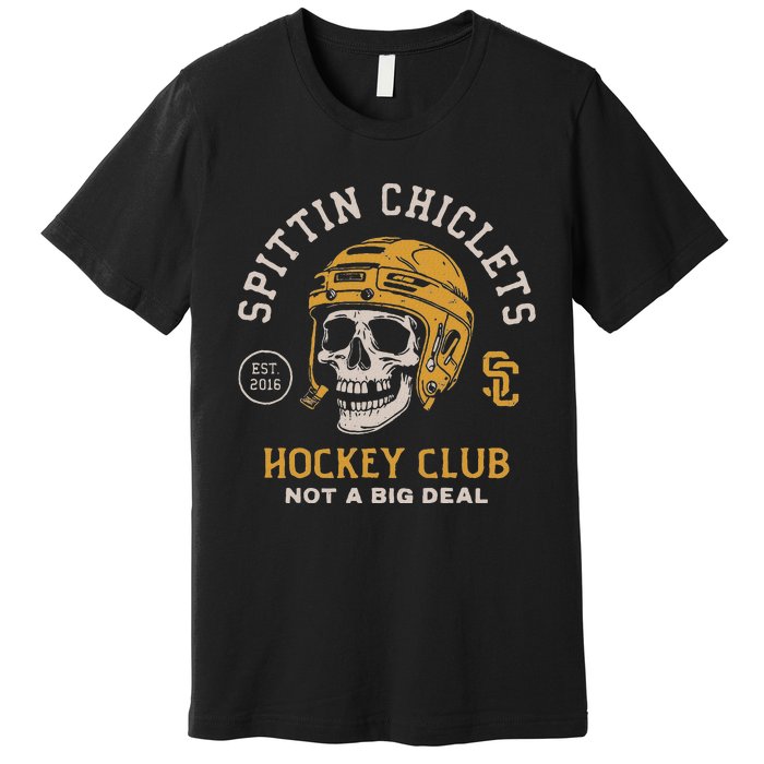 Spittin Chiclets Skull Helmet Premium T-Shirt