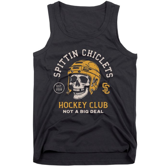 Spittin Chiclets Skull Helmet Tank Top