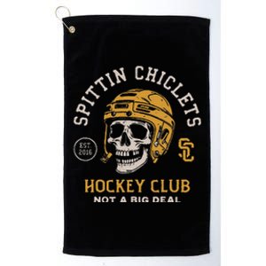 Spittin Chiclets Skull Helmet Platinum Collection Golf Towel