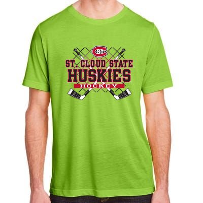 St Cloud State Huskies Hockey Sticks Black Funny Gift Adult ChromaSoft Performance T-Shirt