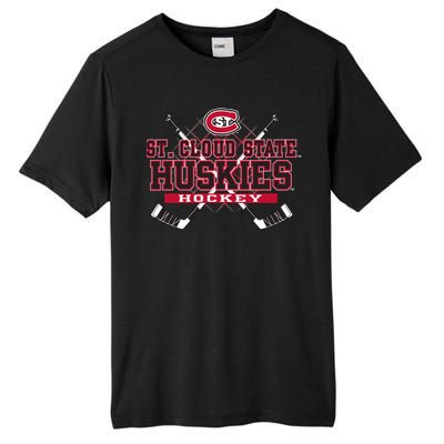 St Cloud State Huskies Hockey Sticks Black Funny Gift Tall Fusion ChromaSoft Performance T-Shirt