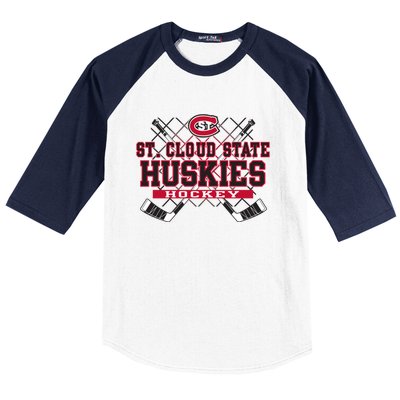 St Cloud State Huskies Hockey Sticks Black Funny Gift Baseball Sleeve Shirt