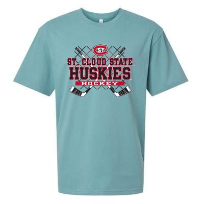 St Cloud State Huskies Hockey Sticks Black Funny Gift Sueded Cloud Jersey T-Shirt