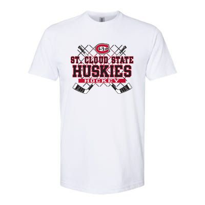 St Cloud State Huskies Hockey Sticks Black Funny Gift Softstyle CVC T-Shirt