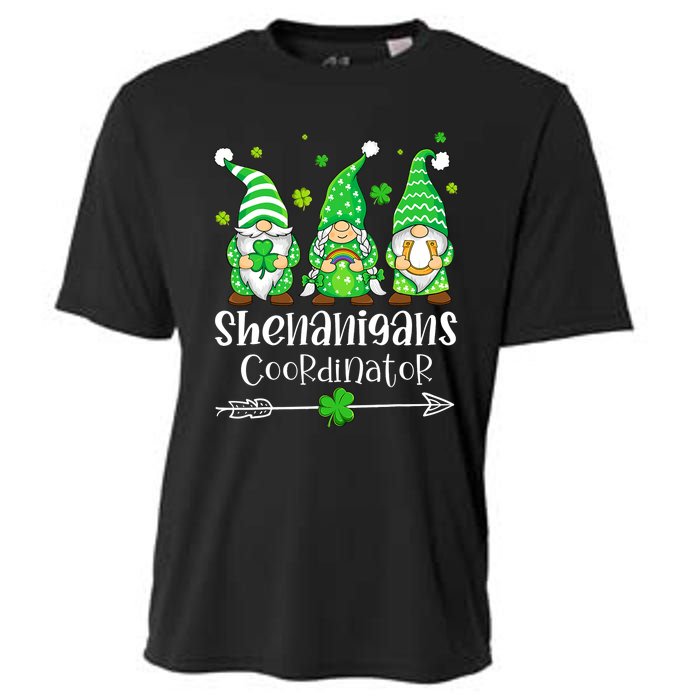 Shenanigans Coordinator St Patricks Day Gnomes Green Proud Cooling Performance Crew T-Shirt