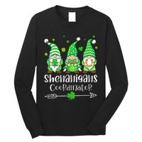 Shenanigans Coordinator St Patricks Day Gnomes Green Proud Long Sleeve Shirt