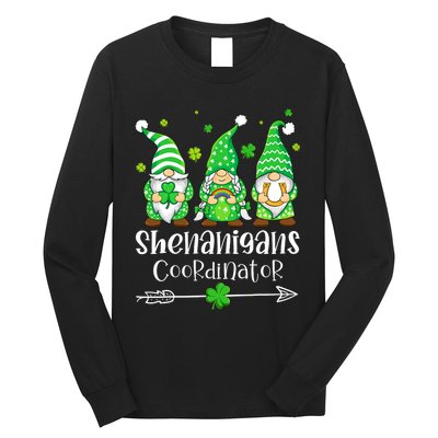 Shenanigans Coordinator St Patricks Day Gnomes Green Proud Long Sleeve Shirt