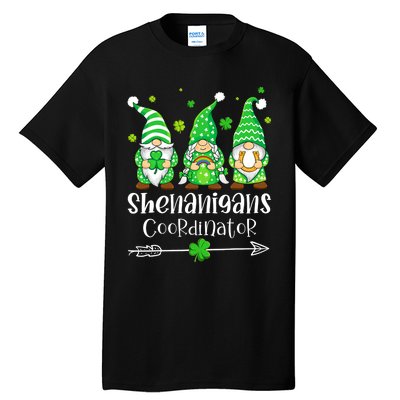 Shenanigans Coordinator St Patricks Day Gnomes Green Proud Tall T-Shirt