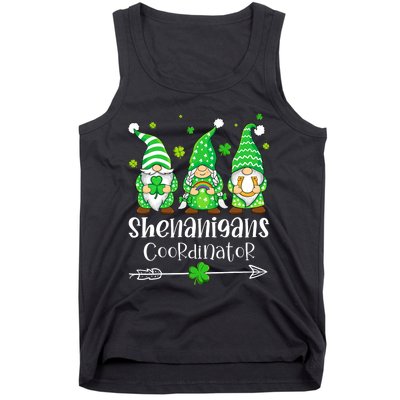 Shenanigans Coordinator St Patricks Day Gnomes Green Proud Tank Top