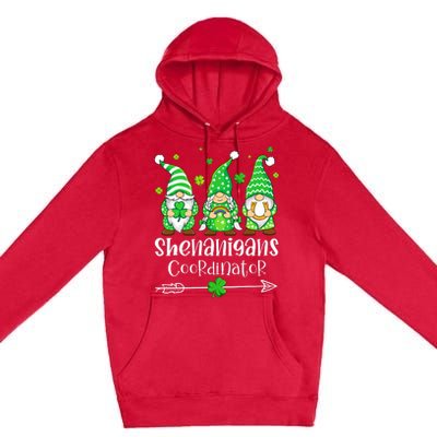 Shenanigans Coordinator St Patricks Day Gnomes Green Proud Premium Pullover Hoodie