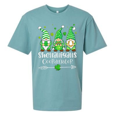 Shenanigans Coordinator St Patricks Day Gnomes Green Proud Sueded Cloud Jersey T-Shirt