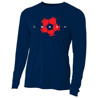 Soccer Coach Cooling Performance Long Sleeve Crew