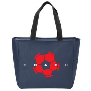 Soccer Coach Zip Tote Bag