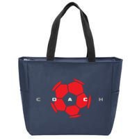 Soccer Coach Zip Tote Bag