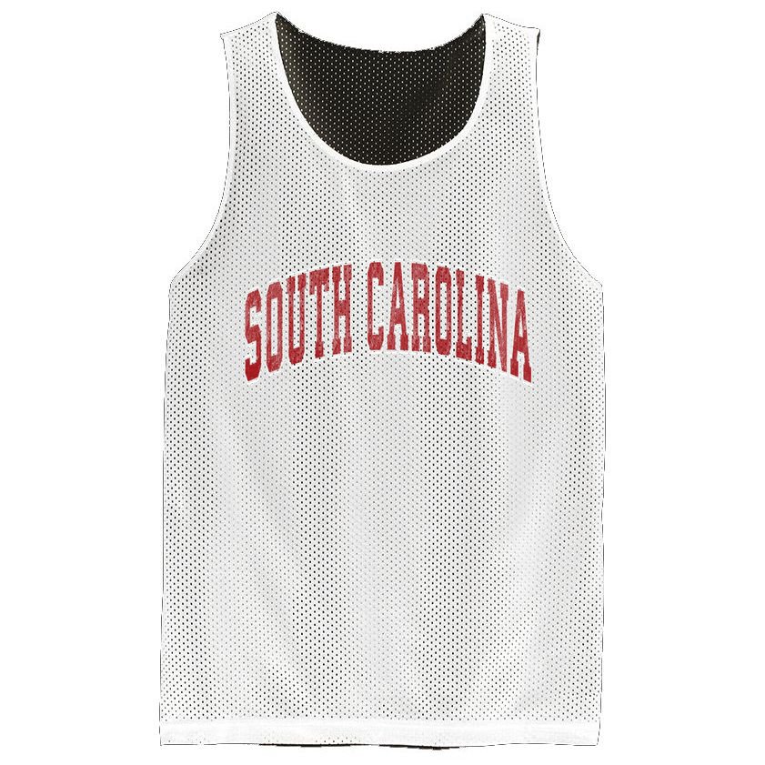 South Carolina Sc Vintage Athletic Sports Mesh Reversible Basketball Jersey Tank
