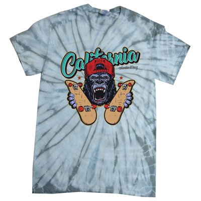 Santa Cruz Skateboard California Skateboard Street Wear Tie-Dye T-Shirt