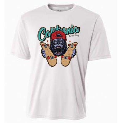 Santa Cruz Skateboard California Skateboard Street Wear Cooling Performance Crew T-Shirt