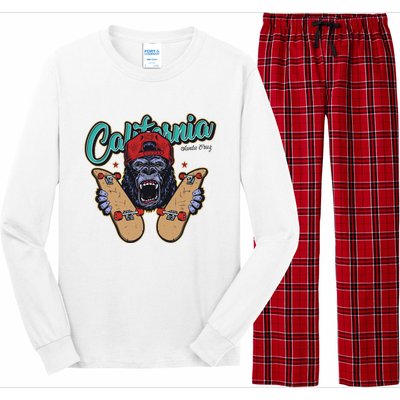 Santa Cruz Skateboard California Skateboard Street Wear Long Sleeve Pajama Set