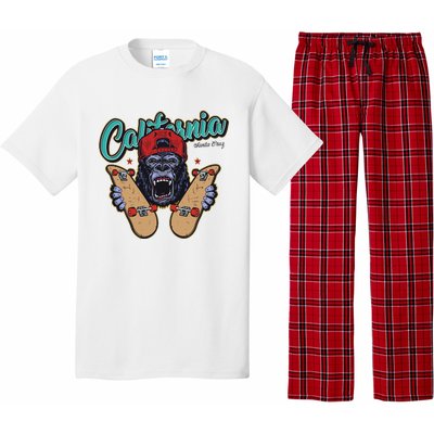 Santa Cruz Skateboard California Skateboard Street Wear Pajama Set