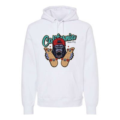 Santa Cruz Skateboard California Skateboard Street Wear Premium Hoodie