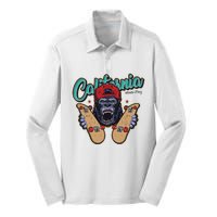 Santa Cruz Skateboard California Skateboard Street Wear Silk Touch Performance Long Sleeve Polo