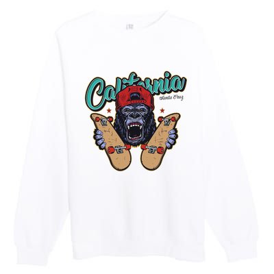 Santa Cruz Skateboard California Skateboard Street Wear Premium Crewneck Sweatshirt