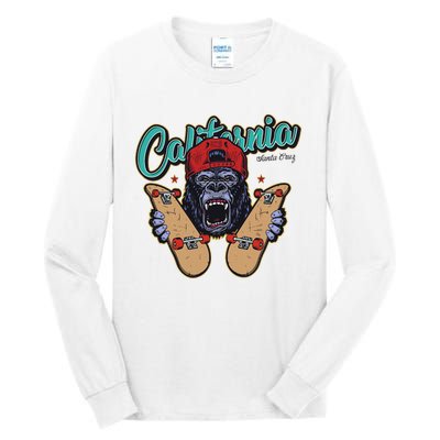 Santa Cruz Skateboard California Skateboard Street Wear Tall Long Sleeve T-Shirt