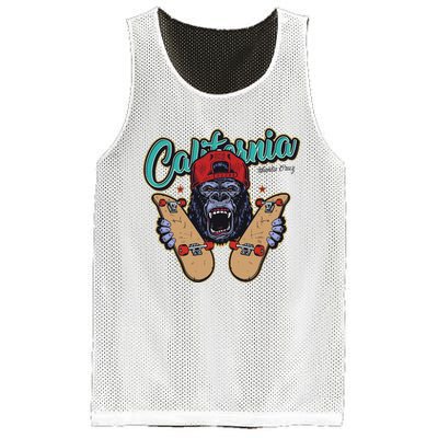 Santa Cruz Skateboard California Skateboard Street Wear Mesh Reversible Basketball Jersey Tank