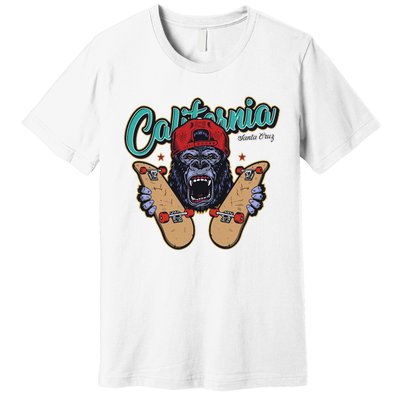 Santa Cruz Skateboard California Skateboard Street Wear Premium T-Shirt