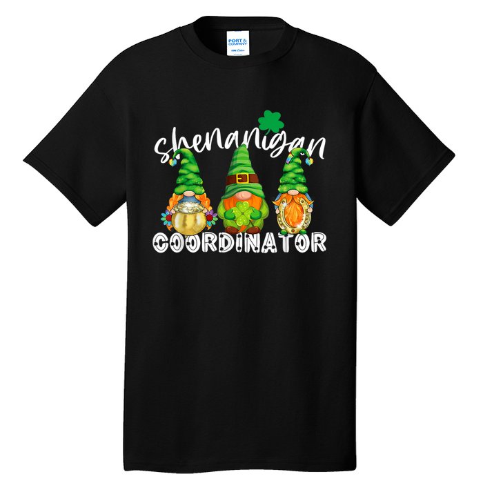 Shenanigans Coordinator St Patricks Day Green Gnomes Lovers Tall T-Shirt