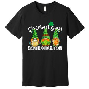 Shenanigans Coordinator St Patricks Day Green Gnomes Lovers Premium T-Shirt