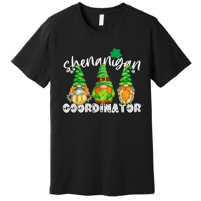 Shenanigans Coordinator St Patricks Day Green Gnomes Lovers Premium T-Shirt