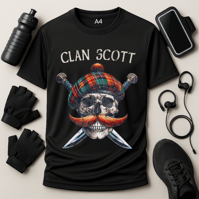 Scottish Clan Scott Scotland Scott Family Surname Cooling Performance Crew T-Shirt