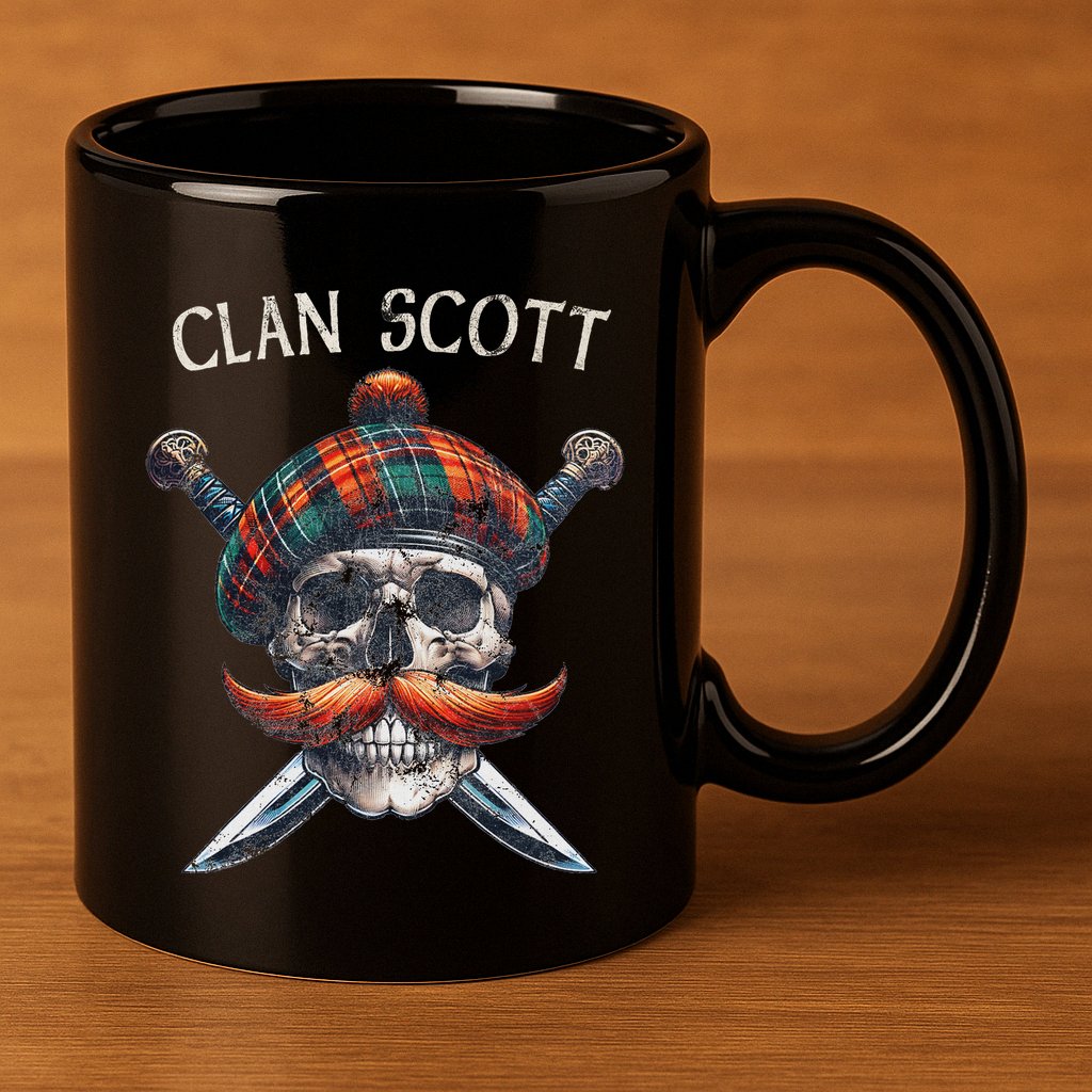 Scottish Clan Scott Scotland Scott Family Surname 11oz C Handle Ceramic Mug