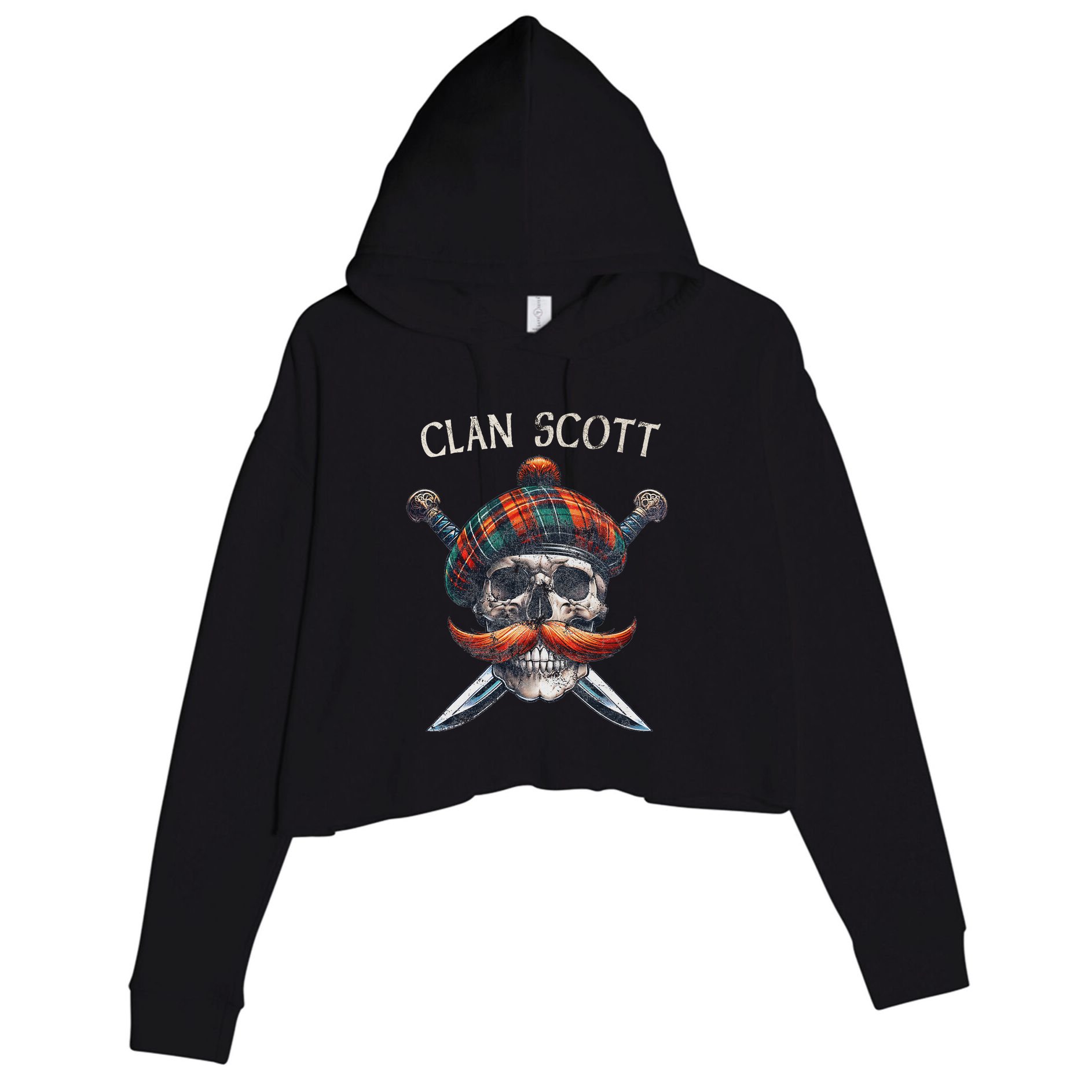 Scottish Clan Scott Scotland Scott Family Surname Crop Fleece Hoodie