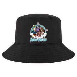 Scary Care Scare Bears Funny Halloween Horror Faces Custom Cool Comfort Performance Bucket Hat