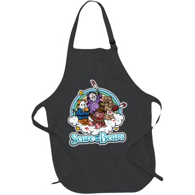 Scary Care Scare Bears Funny Halloween Horror Faces Custom Apron
