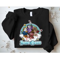 Scary Care Scare Bears Funny Halloween Horror Faces Custom Sweatshirt