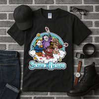 Scary Care Scare Bears Funny Halloween Horror Faces Custom Tall T-Shirt