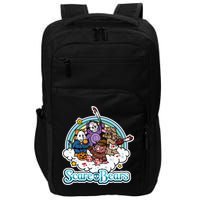 Scary Care Scare Bears Funny Halloween Horror Faces Custom Impact Tech Backpack