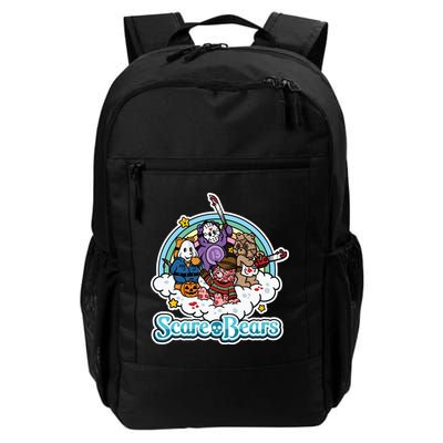 Scary Care Scare Bears Funny Halloween Horror Faces Custom Backpack