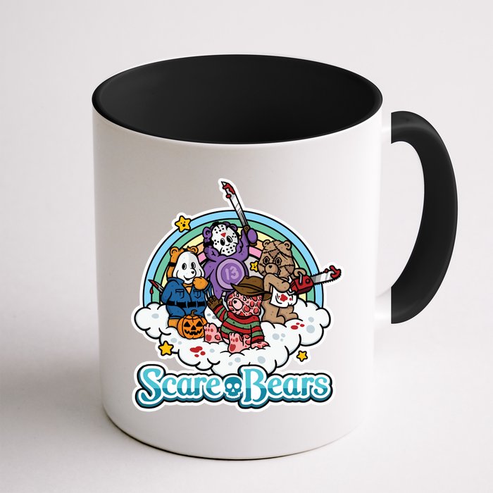 Scary Care Scare Bears Funny Halloween Horror Faces Custom Mug