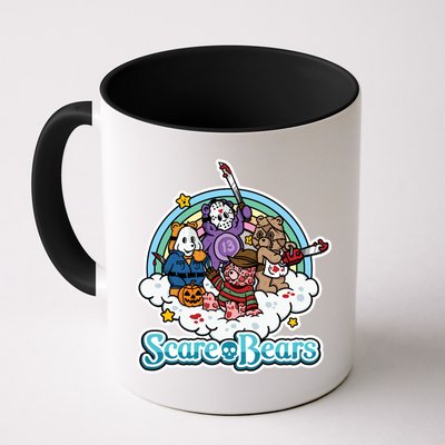 Scary Care Scare Bears Funny Halloween Horror Faces Custom Mug