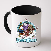Scary Care Scare Bears Funny Halloween Horror Faces Custom Mug